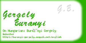 gergely buranyi business card